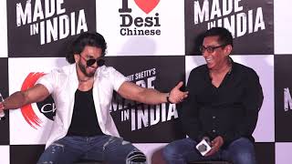 Rohit Shetty And Ranveer Singh At The Commercial Masala Launch Of Made In India Chings Campaign Part