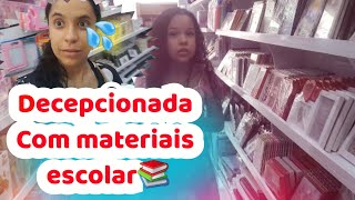 Vlog na lojas Materiais escolares últimos dias reta final  os Preços que tá  🙈