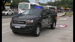 Escuadrón Antibombas de la Policía de la Ciudad respondiendo