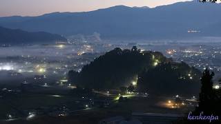 014. 天空の城　越前大野城２　タイムラプス動画Time lapse Movie of The Sunrise of Echizen Ono Castle view