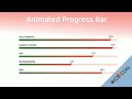 Bootstrap progress bar with HTML CSS and JQuery