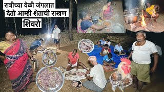 रात्रीच्या वेळी जंगलात देतो आम्ही शेताची राखण!  आमचा वाड्यावरचा शिवारा