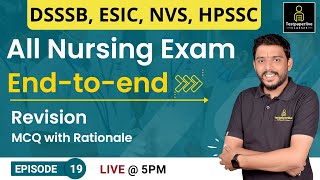 DSSSB | NVS  Staff Nurse | HPSSC | UPPSC | CHO | Nursing Officer & Staff Nurse Live Classes