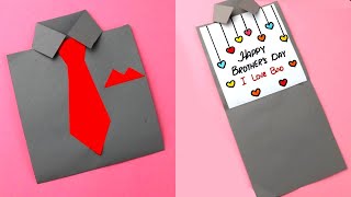 DIY - SURPRISE MESSAGE CARD FOR BROTHER'S DAY | Pull Tab Origami Envelope Card | Brother's Day Card