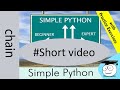 Chain | Iterators | Simple Python Tutorials | #Shorts