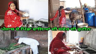 Part-2 ਕੰਮ ਸਾਰਾ ਦਿਨ ਮੁੱਕਣ ਦਾ ਨਾਂ ਹੀ ਨਹੀਂ ਲੈਂਦੇ|| pind punjab de Life style||punjabi cooking and pu