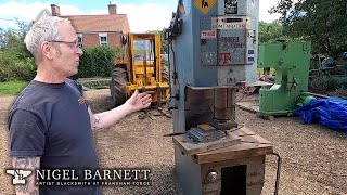 Reunite Alec Steele with his 75 ton Forge Press & Repairing Tanerd a 60kg Air Hammer #alecsteele