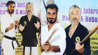 Master Come From Okinawa Japan 🗾 to tech Stick KATA #karate #viral #vlog #hanuman #chalisa