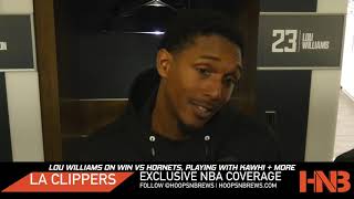 Lou Williams on his role with Kawhi & PG + LA Clippers vs Hornets Press Conference