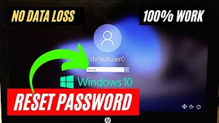 How To Reset Forgotten Password In Windows 10 Without Losing Data |  Without Disk & USB