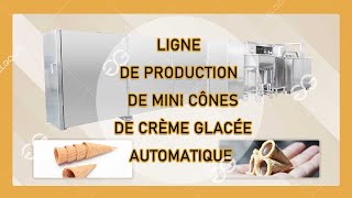 Ligne De Production De Mini Cônes De Crème Glacée