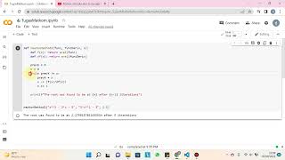 NEWTON METHOD WITH GOOGLE COLABS (PYTHON)