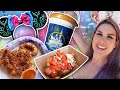 NEW DISNEYLAND FOOD OUT NOW, Starbucks Mugs & Magic Key Popcorn Bucket! Disneyland Vlog 2024