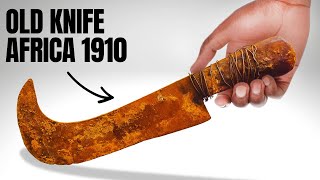 Restoring 150 Year Rusty Machete Knife | Survival Tool Restoration