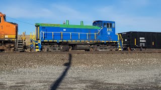 Crazy Half Hour of Railfanning!  Bar Code Unit, EMD Switcher, Dash 9s, Great Graffiti, \u0026 More!