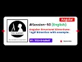 Structural Directive *ngIf | Angular Directives Tutorial in English (Session-50)