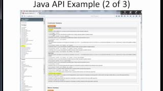 class Java API
