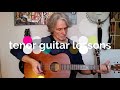 tenor guitar lessons in GDAD with Mike Turnbull - chords & riffs