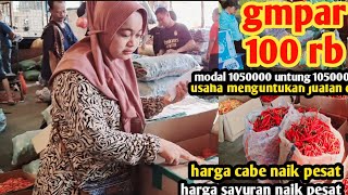 harga cabe hari ini geger lagi 100 rb #sayuran #usahamenjanjikan jualan cabe#6 jan 2025