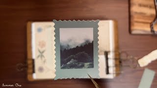 [ASMR] 초록초록하게 | 빈티지 다꾸 | vintage journal | 4K | no bgm