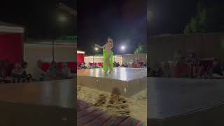 Dubai desert safari belly dance.