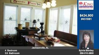 Jacksonville AL  4 BD/35 BA