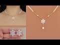 Beaded Flower Necklace & Beaded Flower Earring Studs. How to Make Beaded Jewelry. Beading Tutorial