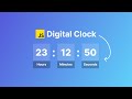 Digital Clock | HTML CSS & JavaScript