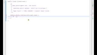 Generate main method short cut in eclipse