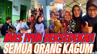 ALHAMDULILLAH ACARA SEDEKAH MAS IYUN BERJALAN DENGAN LANCAR DAN SEMUA TERHARU ATAS KESUKSESAN NYA