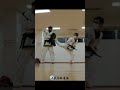 taekwondo テコンドー 近距離でのティッチャチルギ（後ろ蹴り）の練習