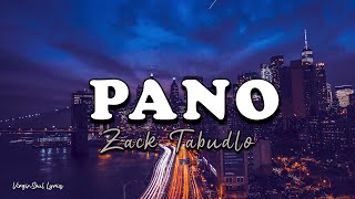 Pano - Zack Tabudlo (Lyrics)