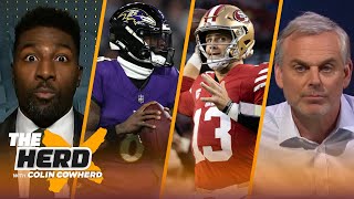 Mahomes vs. Lamar, Trust Purdy to perform against the Lions? | NFL | THE HERD