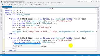 How to Read BinaryFile BinaryReader in VB NET 2012