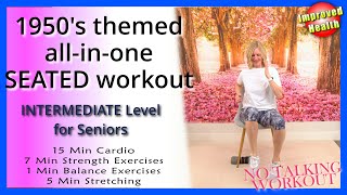 CHAIR EXERCISES for Seniors with 1950's themed music