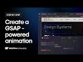 Create a GSAP-powered timeline animation