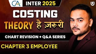 CA Inter Costing Theory | CA Inter 2025 | Chapter3 Employee Costing | Lecture 3 | CA Pranav Popat