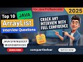 Mastering ArrayList: Top 10 Java Collection Interview Questions & Answers Explained  Crush Interview