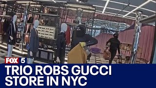 NYC Gucci store robbery video released by police