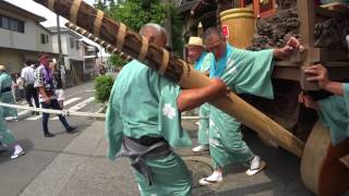 出発します！　佐原 荒久の山車 お別れ曳き　2017年7月17日　00082