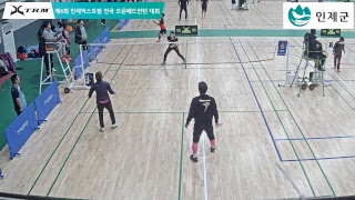 (용하) 한원섭/김담 vs (수아르) 박순홍/민윤희_혼복 40대 D[2019 인제익스트림 오픈 배드민턴 대회]