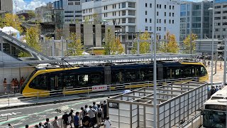 ㊗️開業‼︎    宇都宮ライトレール発車式　HU300形　宇都宮駅東口停留所発車