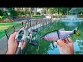 Fishing BIG Swimbaits For GIANT Urban Bass! (Bank Fishing)