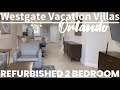 Westgate Vacation Villa’s remodeled refurbished 2 bedroom room unit villa! Orlando Florida