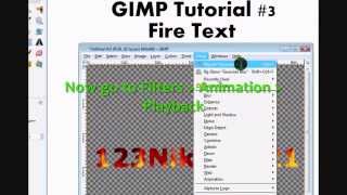 GIMP Tutorial #3 :: Fire Text