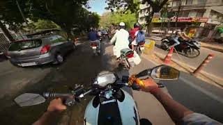 HYDERABAD MOTOVLOG | DJI ACTION 2 CAMERA | NS200 RIDE | BAJAJ SERVICE CENTER SCAM