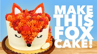 Decorating A Cute Buttercream Fox Cake