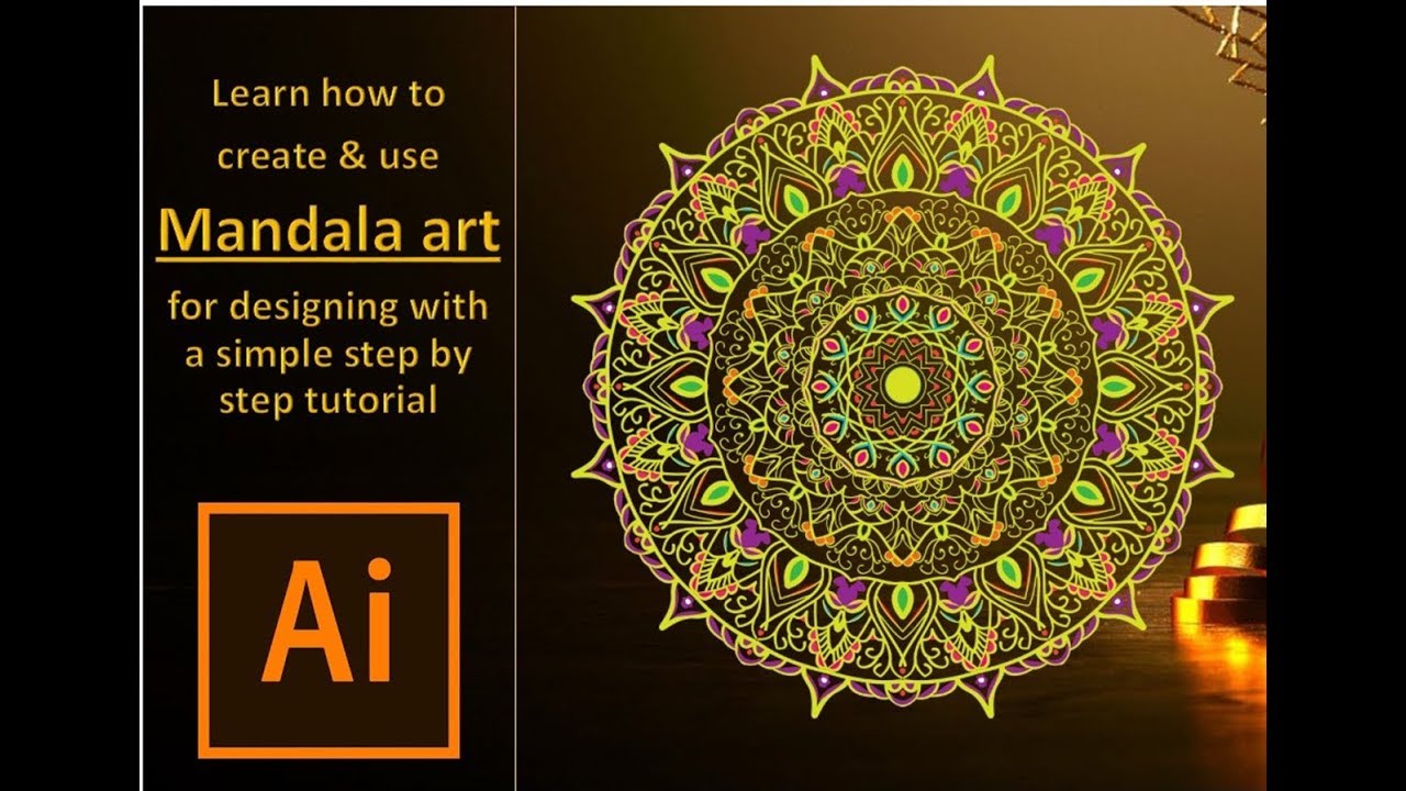 How To Create Mandala In Illustrator Cs6 Step By Step Tutorial