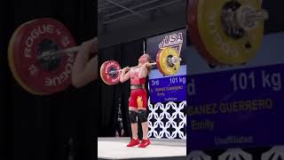 Emily - 101 kg clean and jerk at 12 years old