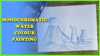 "MONOCHROMATIC" Watercolour Painting | Monochromatic Painting | Watercolour Art